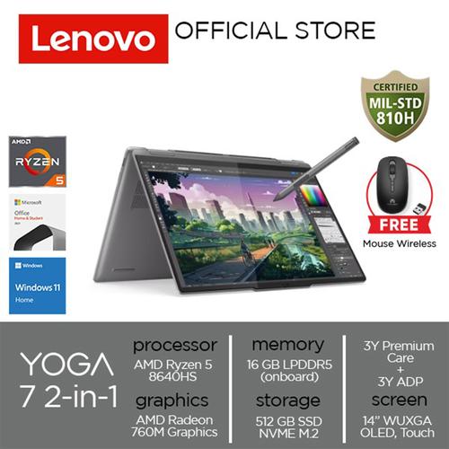 [EZO.2000395] Lenovo Yoga 7 2-in-1 14AHP9 Ryzen 5 8640HS 16GB 512GB W11 OHS