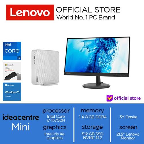 [EZO.2000416] Lenovo IdeaCentre Mini 01IRH8 Core i7-13700H 8GB 512GB W11 OHS 23.8"