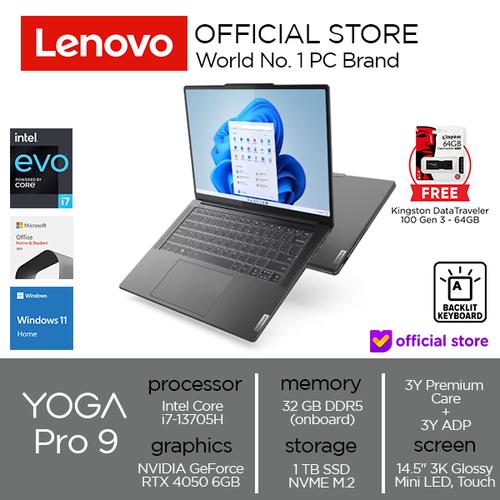 [EZO.2000448] Lenovo Yoga Pro 9 14IRP8 Core i7-13705H 32GB 1TB RTX 4050 6GB W11+OHS