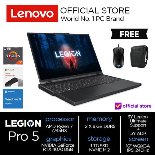 [EZO.2000467] Lenovo Legion Pro 5 16ARX8 Ryzen 7 7745HX 16GB 1TB RTX4070 8GB