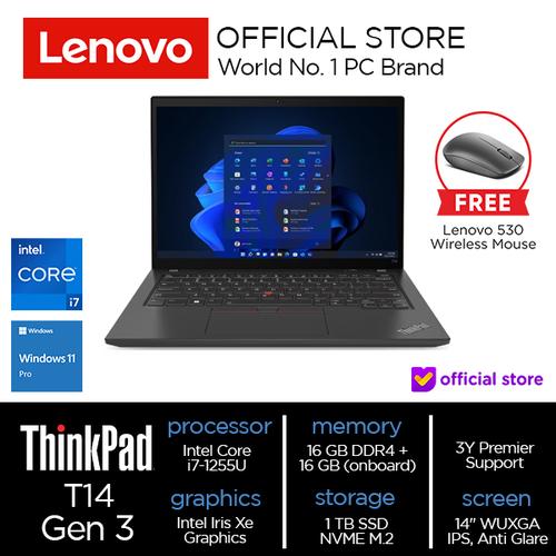 [EZO.2000499] Lenovo ThinkPad T14 Gen 3 (Intel) Core i7-1255U 32GB 1TB SSD W11Pro