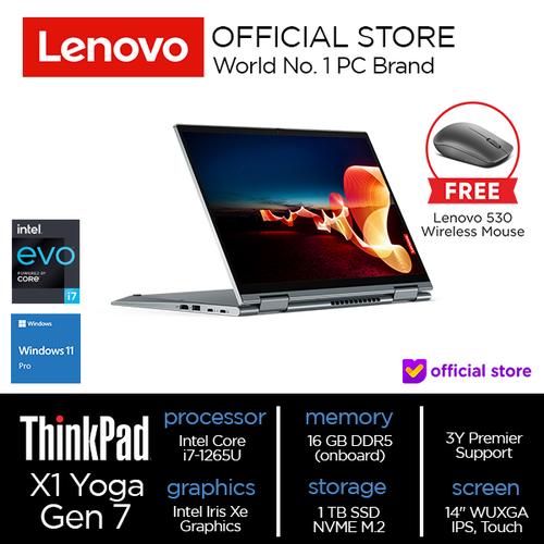 [EZO.2000501] Lenovo ThinkPad X1 Yoga Gen 7 Core i7-1265U 16GB 1TB SSD W11Pro
