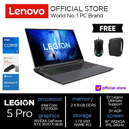 [EZO.2000513] Lenovo Legion 5 Pro 16IAH7H Core i7-12700H 16GB 1TB RTX3070Ti 8GB