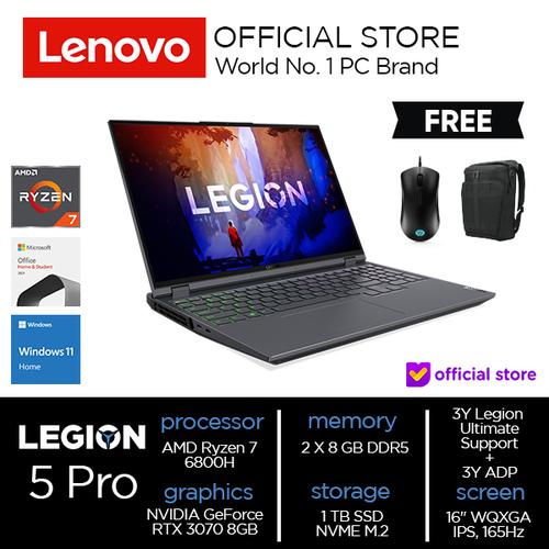 [EZO.2000514] Lenovo Legion 5 Pro 16ARH7H Ryzen 7 6800H 16GB 1TB SSD RTX 3070 8GB