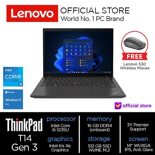 [EZO.2000517] Lenovo ThinkPad T14 Gen 3 (Intel) Core i5-1235U 16GB 512GB SSD W11Pro