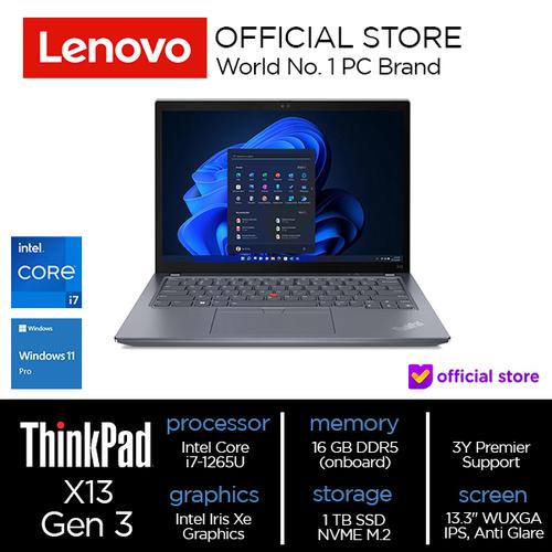 [EZO.2000519] Lenovo ThinkPad X13 Gen 3 (Intel) Core i7-1265U 16GB 1TB SSD W11Pro