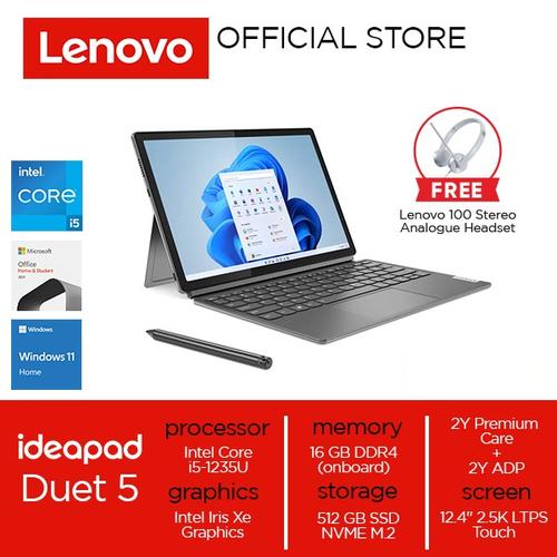 [EZO.2000532] Lenovo IdeaPad Duet 5i 12IAU7 Core i5-1235U 16GB 512GB W11 OHS