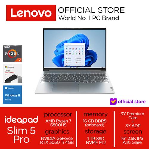 [EZO.2000533] Lenovo IdeaPad 5 Pro 16ARH7 Ryzen 7 6800HS Creat Ed 16GB 1TB RTX3050Ti
