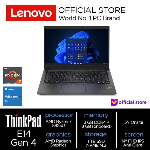 [EZO.2000534] Lenovo ThinkPad E14 Gen 4 (AMD) Ryzen 7 5825U 16GB 1TB SSD W11Pro