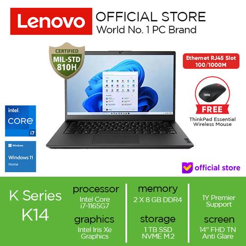 [EZO.2000554] Lenovo K14 Gen 1 (Intel) Core i7-1165G7 16GB 1TB SSD W11