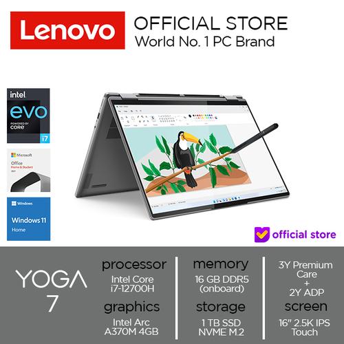 [EZO.2000556] Lenovo Yoga 7 16IAH7 Core i7-12700H 16GB 1TB 16" Win 11 OHS