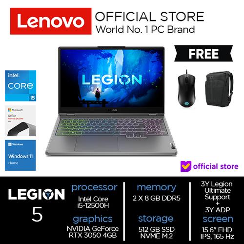 [EZO.2000564] Lenovo Legion 5 15IAH7 Core i5-12500H 16GB 512GB RTX 3050 W11 OHS
