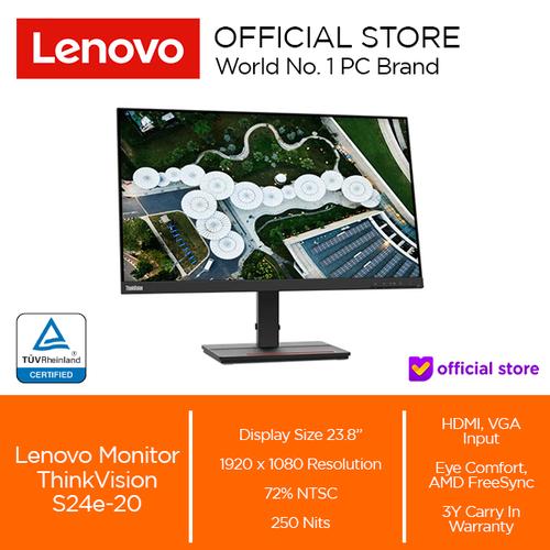 [EZO.2000582] Lenovo Monitor ThinkVision S24e-20 VA 60Hz 4ms