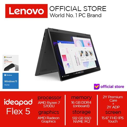 [EZO.2000586] Lenovo IdeaPad Flex 5 Ryzen 7 5700U 16 GB 512SSD W11 OHS SP