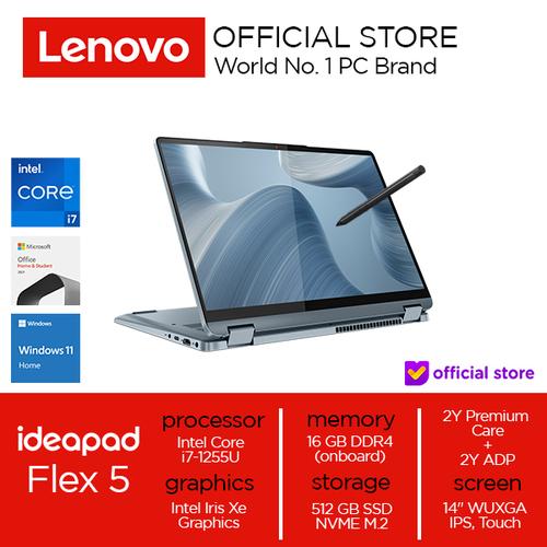 [EZO.2000587] Lenovo IdeaPad Flex 5 14IAU7 Core i7-1255U 16GB 512GB SSD Win 11 OHS