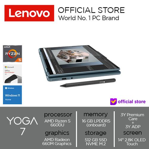 [EZO.2000589] Lenovo Yoga 7 14ACN6 Ryzen 5 6600U 16GB 512SSD W11 OHS