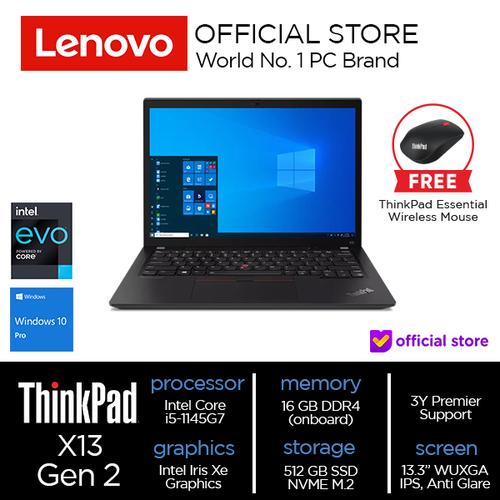 [EZO.2000614] Lenovo ThinkPad X13 Gen 2 Core i5-1145G7 16GB 512SSD Win10 Pro