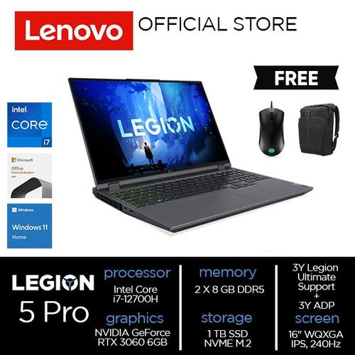 [EZO.2000624] Lenovo Legion 5 Pro 16IAH7H Core i7-12700H 16GB 1TB SSD RTX3060 6GB