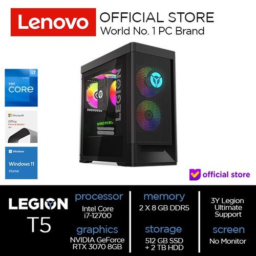 [EZO.2000626] Lenovo Legion T5 26IAB7 Core i7-12700 16GB 512 SSD 2T HDD RTX 3070 8GB