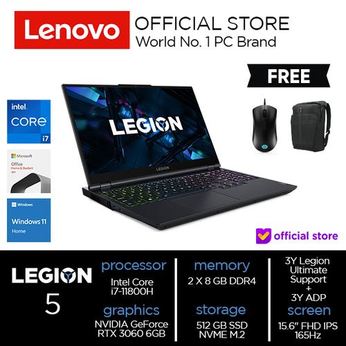 [EZO.2000627] Lenovo Legion 5 15ITH6H Core i7-11800H 16GB 512SSD RTX 3060 6GB W11