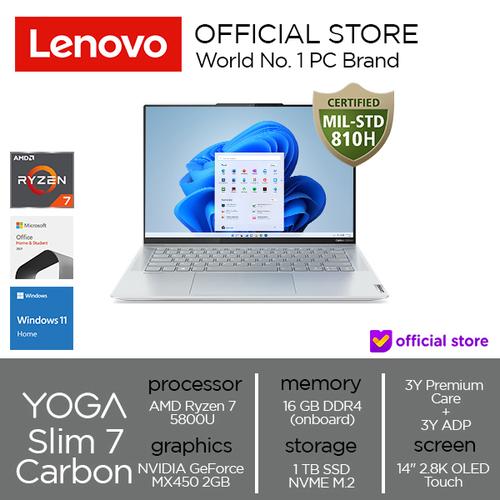[EZO.2000632] Yoga Slim 7 Carbon 14ACN6 Ryzen 7 5800U 16GB 1T SSD MX450 OLED Touch