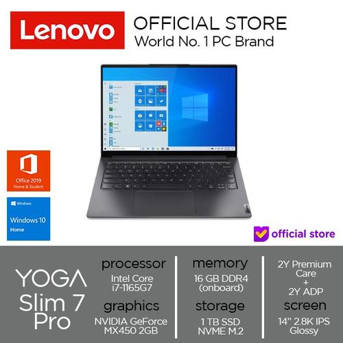 [EZO.2000649] Lenovo Yoga Slim 7 Pro 14ITL5 Core i7-1165G7 16GB (Rionaldy)