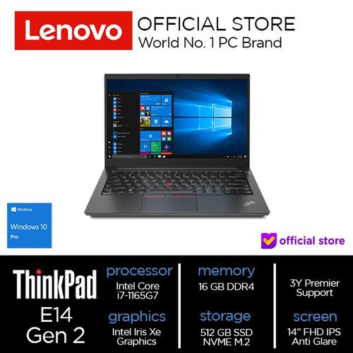 [EZO.2000650] Lenovo Thinkpad E14 Core i7-1165G7 16 GB 512 SSD Intel Irish Xe