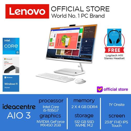 [EZO.2000663] Lenovo IdeaCentre AIO 3 24ITL6 Core i5-1135G7 8GB 512SSD MX450 Touch