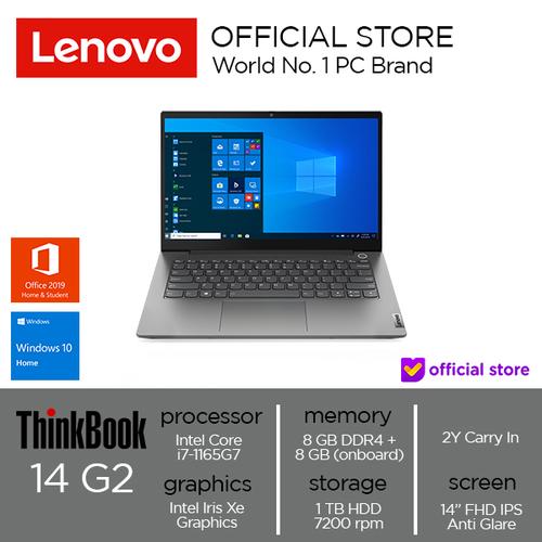 [EZO.2000675] Lenovo ThinkBook 14 G2 ITL Core i7-1165G7 16GB 1TB HDD W10+OHS