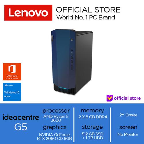 [EZO.2000726] Lenovo IdeaCentre G5 Ryzen 5 3600 16GB 512GB SSD HDD1T RTX 2060 CD 6GB