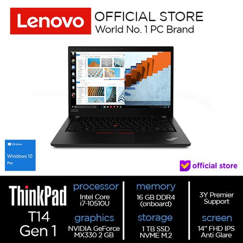 [EZO.2000734] Lenovo ThinkPad T14 Gen 1 Core i7-10510U 16GB 1T SSD MX330 2GB W10 Pro