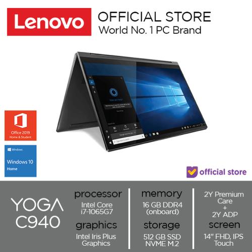 [EZO.2000754] Lenovo Yoga C940-14IIL Core i7-1065G7 16GB 512 SSD Intel Iris