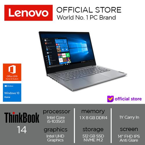 [EZO.2000790] Lenovo ThinkBook 14 IIL Core i5-1035G1 8GB 512SSD W10 OHS