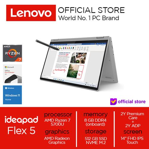 [EZO.2000793] Lenovo IdeaPad Flex 5 Ryzen 7 5700U 8GB 512SSD W10 OHS