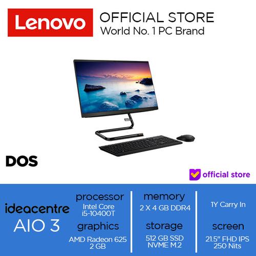 [EZO.2000803] Lenovo IdeaCentre AIO 3 22IMB05 Core i5-10400T 8GB 512 SSD Radeon 625