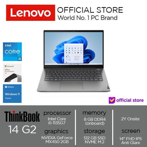 [EZO.2000811] Lenovo ThinkBook 14 G2 ITL Core i5-1135G7 8GB 512 SSD MX450 2GB