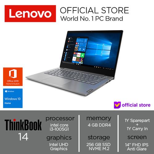 [EZO.2000812] Lenovo ThinkBook 14 IIL Core i3-1005G1 4GB 256 SSD W10 OHS