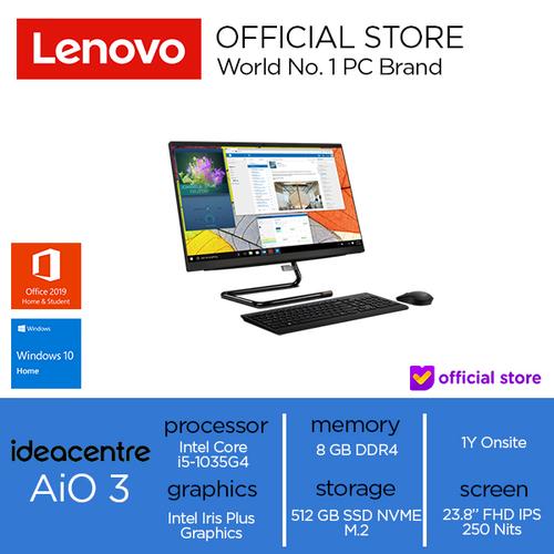 [EZO.2000821] Lenovo IdeaCentre AIO 3 24IIL5 Core i5-1035G4 8GB 512SSD W10 OHS