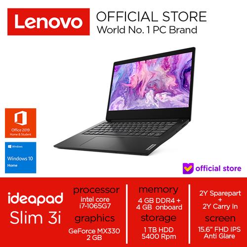 [EZO.2000827] Lenovo IdeaPad Slim3i Core i7-1065G7 8GB 1T HDD MX330 Win10 OHS 15"