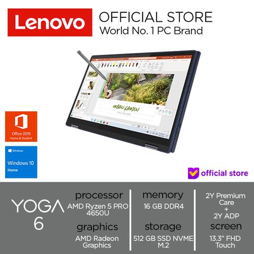 [EZO.2000830] Lenovo Yoga 6 13ARE05 Ryzen 5 PRO 4650U 16GB 512SSD Win10 OHS