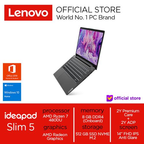 [EZO.2000837] Lenovo IdeaPad 5 Ryzen 7 4800U 8GB 512 SSD Win10 OHS