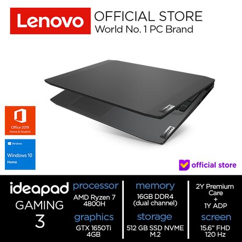[EZO.2000841] Lenovo IdeaPad Gaming 3 15AR AMD Ryzen 7 4800H 16GB 512SSD GTX 1650 Ti