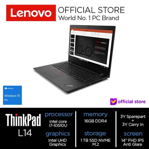 [EZO.2000851] Lenovo Thinkpad L14 Core i7-10510U 16 GB 1T SSD Win10 Pro