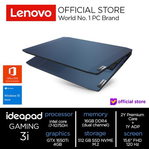 [EZO.2000852] Lenovo IdeaPad Gaming 3 15IMH05 Core i7-10750H 16GB 512 SSD GTX 1650Ti
