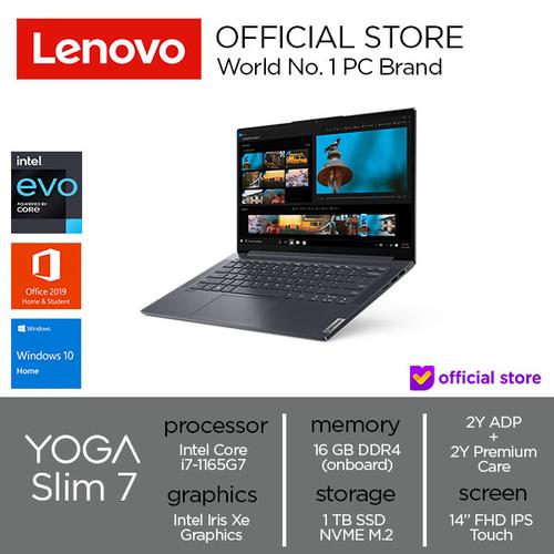 [EZO.2000861] Lenovo Yoga Slim 7 Core I7-1165G7 16GB 1TB SSD Touch Fabric Win10+OHS
