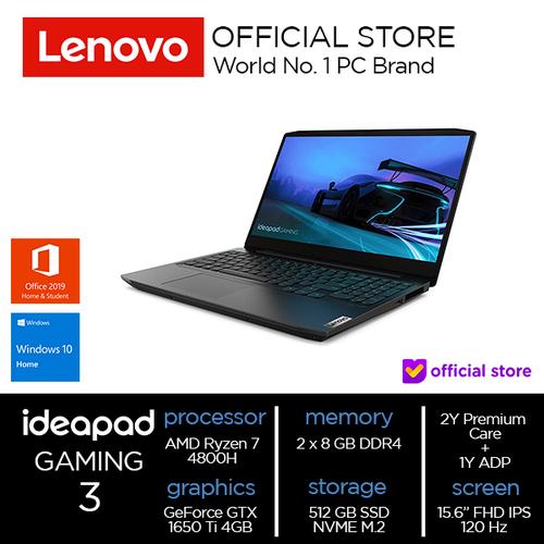 [EZO.2000888] IdeaPad Gaming 3 15ARH05 AMD Ryzen 7 4800H 16GB 512SSD GTX 1650 Ti