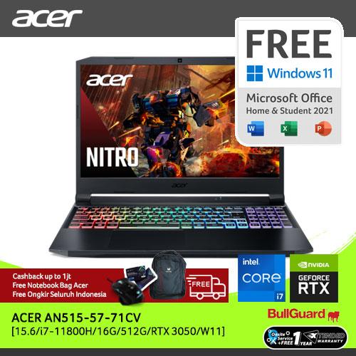 [EZO.2100082] ACER AN515-57-71CV [15.6/"i7-11800H/16G/512G/RTX3050/WIN11]NHQENSN003