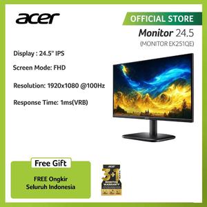 [EZO.2100120] Acer Monitor 24.5 Inch EK251Q Ebi | FHD 100Hz