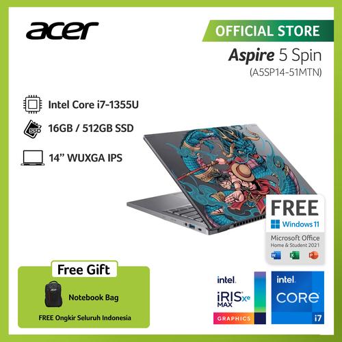 [EZO.2100137] ACER ASPIRE 5 SPIN 14 A5SP14-51MTN-7819 ART 14" I7-1355U RAM 16GB 512G