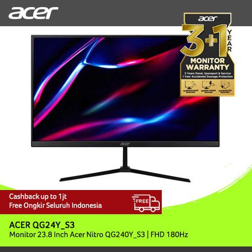 [EZO.2100161] ACER MONITOR 23.8 INCH ACER NITRO QG240Y_S3 | FHD 180HZ